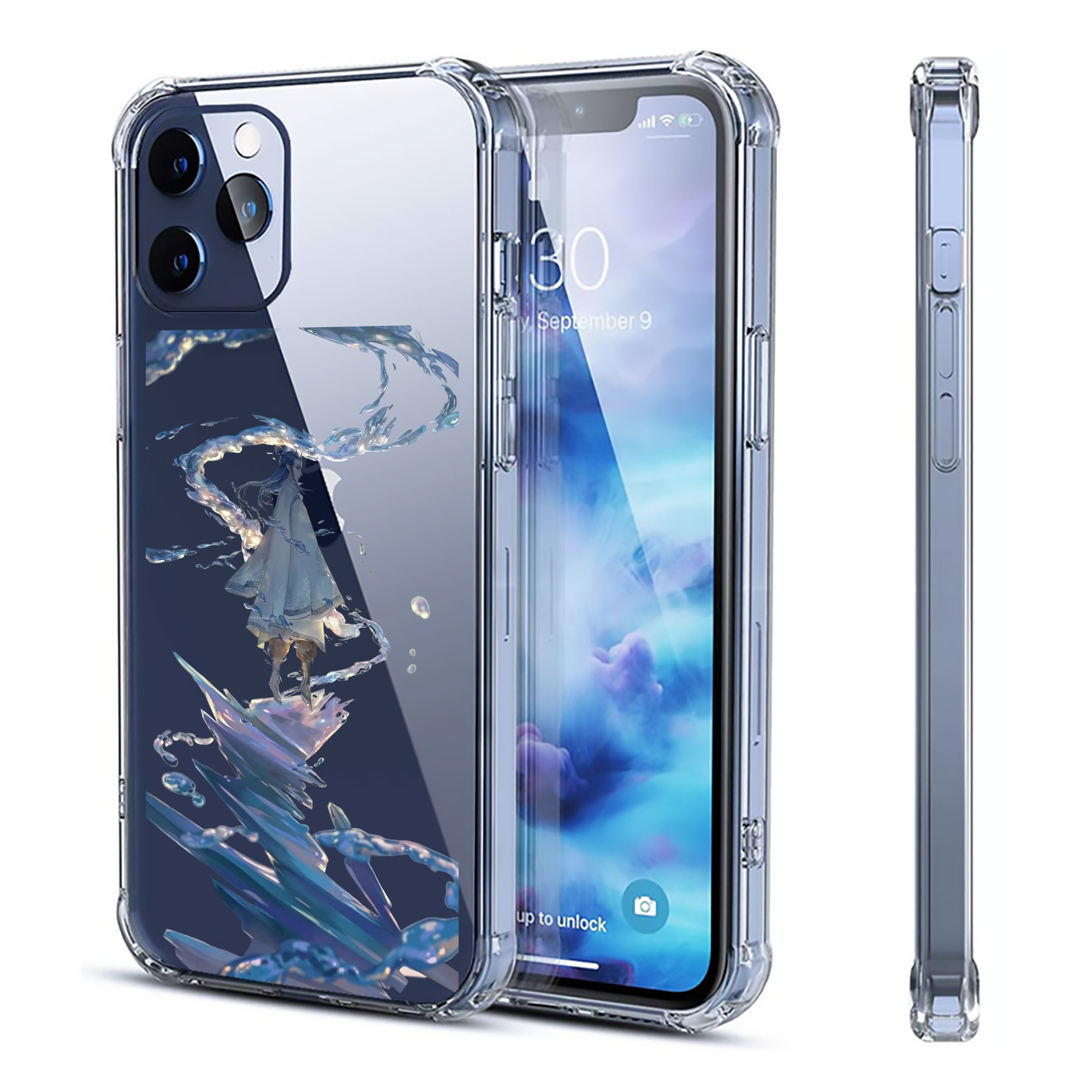 （画像用） Ne Zha 2 ナタ 魔童の大暴れ 【iPhone 12シリーズ対応】透明スマホケース（クリアソフトケース）